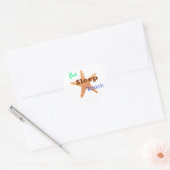 Eat Sleep Beach - Heart Sticker (Envelop)