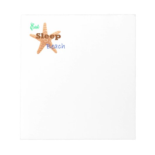 Eat Sleep Beach - Notitieblok (Voorkant)