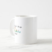 Eat Sleep Beach Repeat Summer Tropical Vacation Be Koffiemok (Voorkant links)