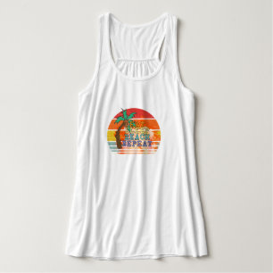 Eat Sleep Beach Tank - Aangepaste zomer Vibe Top