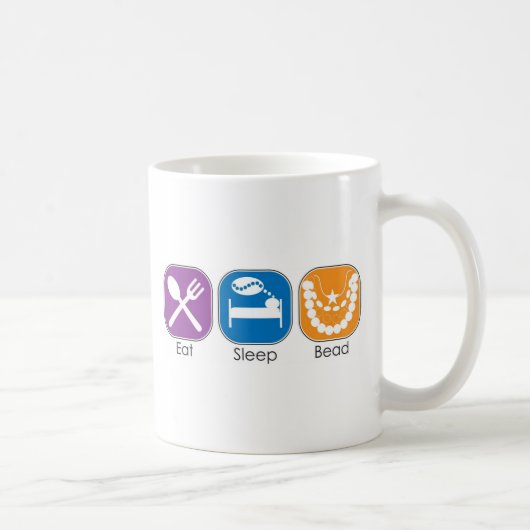Eat Sleep Bead Koffiemok (Rechts)