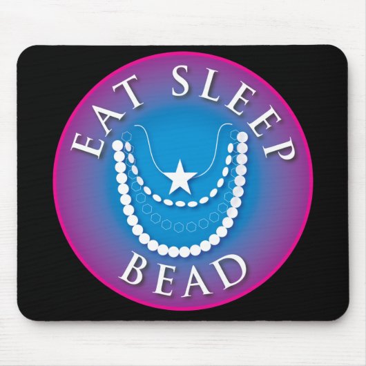 Eat Sleep Bead Muismat (Voorkant)