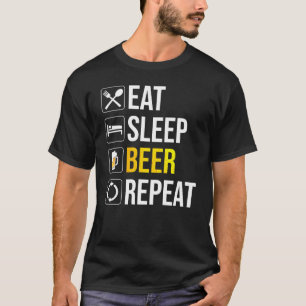 Eat Sleep Beer Herhalen T-shirt