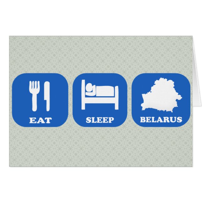 Eat Sleep Belarus (Voorkant Horizontaal)