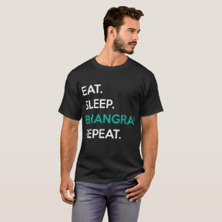Eat Sleep Bhangra! Herhaal T-shirt