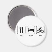 Eat Sleep Bike Magneet (Voorkant / Achterkant)