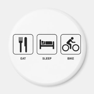 Eat Sleep Bike Magneet