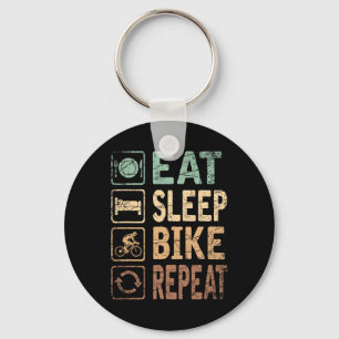 Eat Sleep Bike Repetcyclus Sleutelhanger