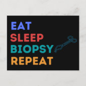 EAT SLEEP BIOPSY REPEAT - BIOPSY BRIEFKAART (Voorkant)