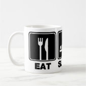 Eat Sleep Bird (bins) Koffiemok (Links)