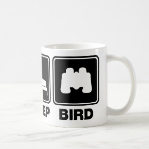 Eat Sleep Bird (bins) Koffiemok