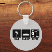 Eat Sleep Bird (blind) Sleutelhanger (Voorkant)