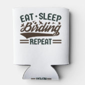 Eat Sleep Birding Herhalen Vogel Vogelvogels Vogel Blikjeskoeler (Achterkant)