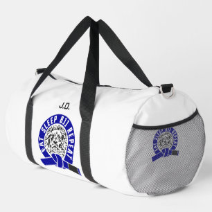 Eat Sleep BJJ Herhaal - Blauwe riem "" Plunjezak