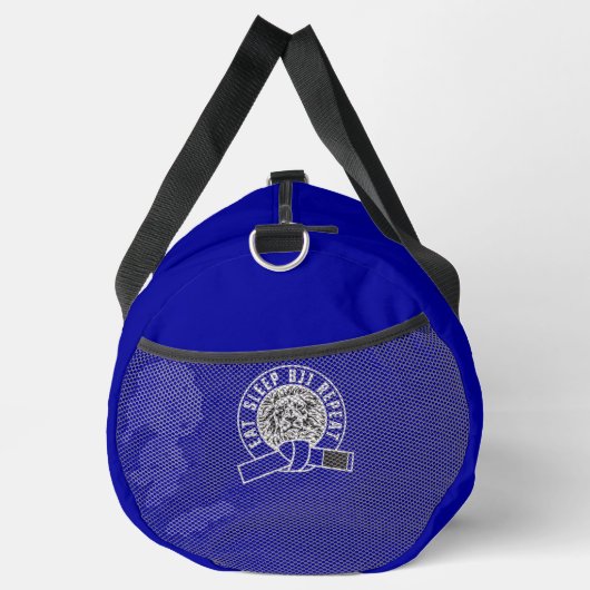 Eat Sleep BJJ Herhaal - Blauwe riem "" Plunjezak (Rechts)