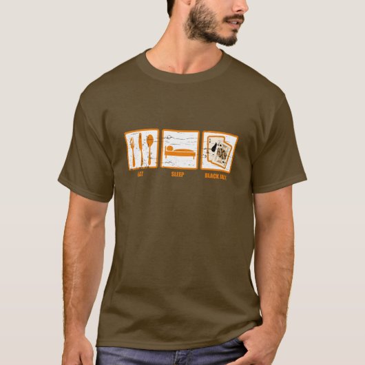 Eat Sleep Blackjack T-Shirt (Voorkant)