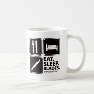 Eat Sleep Blades - zwart Koffiemok