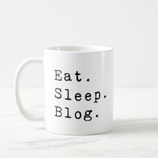 Eat Sleep Blog Koffiemok (Links)