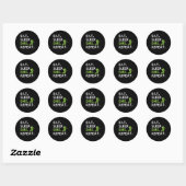 Eat Sleep BMX Freestyle Cycling Sarcasm Ronde Sticker (Vel)