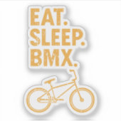 Eat, Sleep, BMX Sticker (Voorkant)