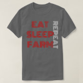 EAT SLEEP BOERDERIJ REPEE T-SHIRT (Design voorkant)
