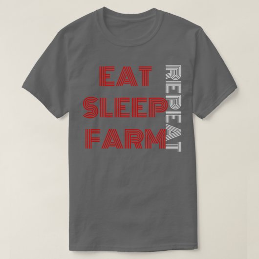 EAT SLEEP BOERDERIJ REPEE T-SHIRT (Design voorkant)