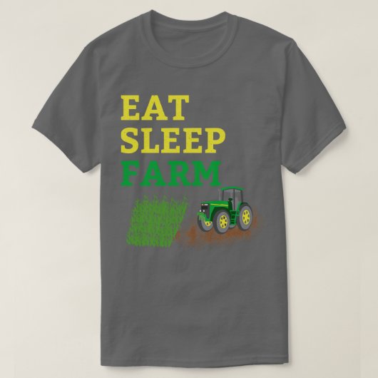 Eat Sleep Boerderij T-shirt (Design voorkant)