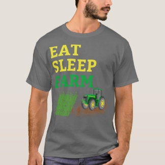 Eat Sleep Boerderij T-shirt