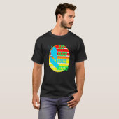 Eat Sleep Boost Herhaal Kitesufer met Gele Retro T-shirt (Voorkant volledig)