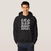 Eat Sleep Boost Herhalen Hoodie (Voorkant volledig)