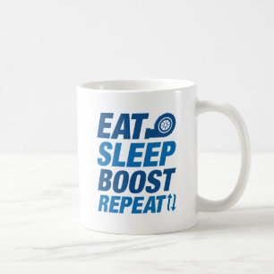 Eat Sleep Boost Herhalen Koffiemok