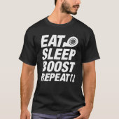 Eat Sleep Boost Herhalen T-shirt (Voorkant)