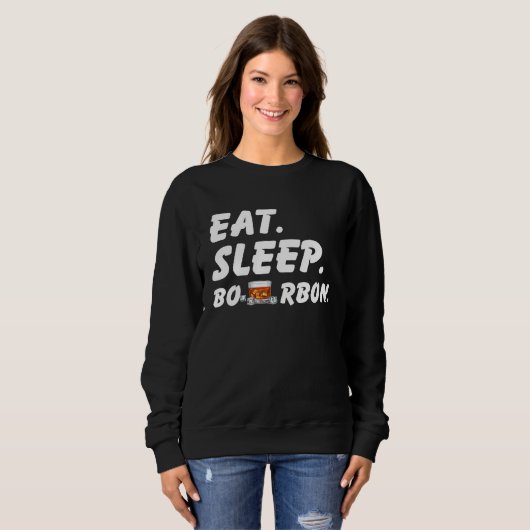 Eat Sleep Bourbon Trui (Voorkant volledig)