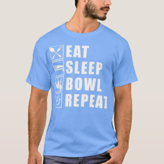 Eat Sleep Bowl Herhaal 1 T-shirt