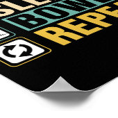 Eat Sleep Bowl Herhaal 2 Poster (Hoek)