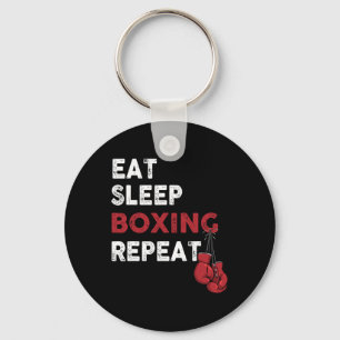 Eat Sleep Box - Boksen minnaar Gym Boxer Kickbokse Sleutelhanger