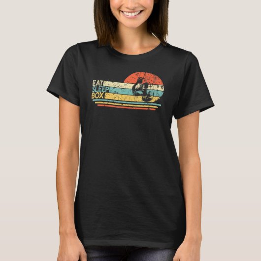 Eat Sleep Box Boxer T-shirt (Voorkant)