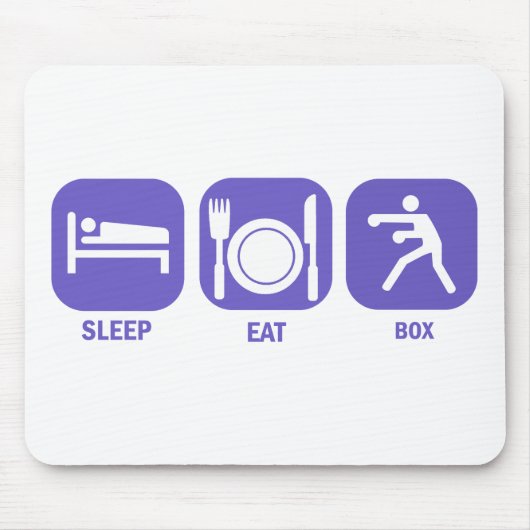 Eat Sleep Box Muismat (Voorkant)