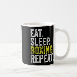 Eat Sleep Boxer Herhaal Boxer Fighter Wor Koffiemok