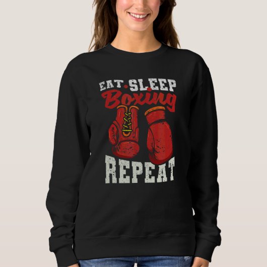 Eat Sleep Boxer Player Boxer Coach Boxer Boxer Trui (Voorkant)