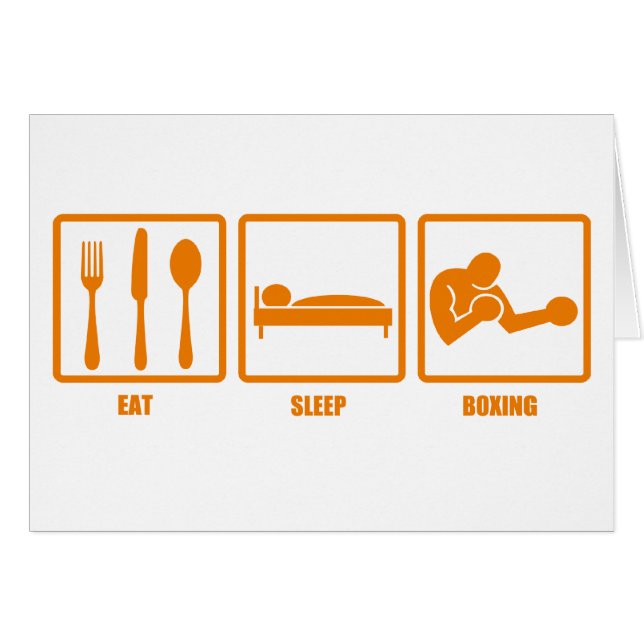 Eat Sleep Boxing (Voorkant Horizontaal)