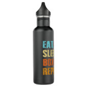 Eat Sleep Boxing Herhalen Funny Sports Boxer Waterfles (Links)