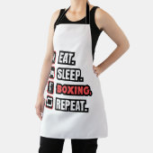 Eat Sleep Boxing herhalen Schort (Insitu)
