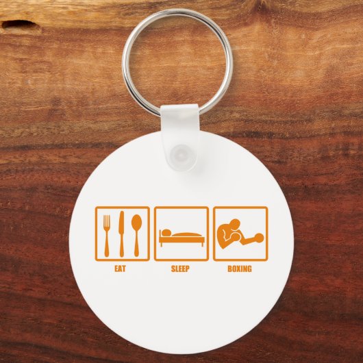 Eat Sleep Boxing Sleutelhanger (Voorkant)