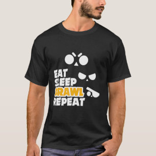 Eat Sleep Brawl Herhaal Gamer Mobile Game Brawl Wi T-shirt