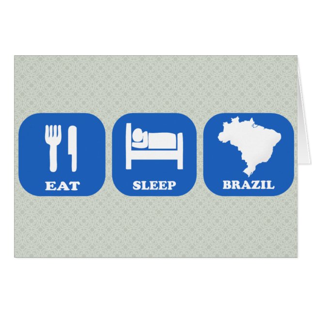 Eat Sleep Brazilië (Voorkant Horizontaal)