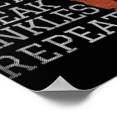 Eat Sleep Break Ankles Herhaal Basketball Fun Poster (Hoek)