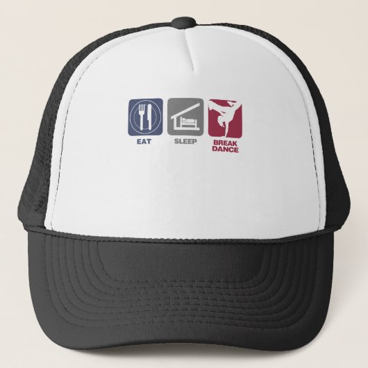 Eat Sleep Breakdans - Meisje Trucker Pet (Voorkant)