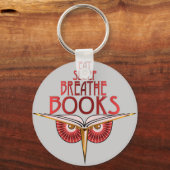 Eat Sleep Breathe Books Sleutelhanger (Voorkant)