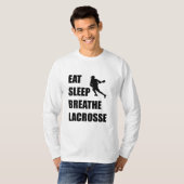 Eat Sleep Breathe Lacrosse T-shirt (Voorkant volledig)